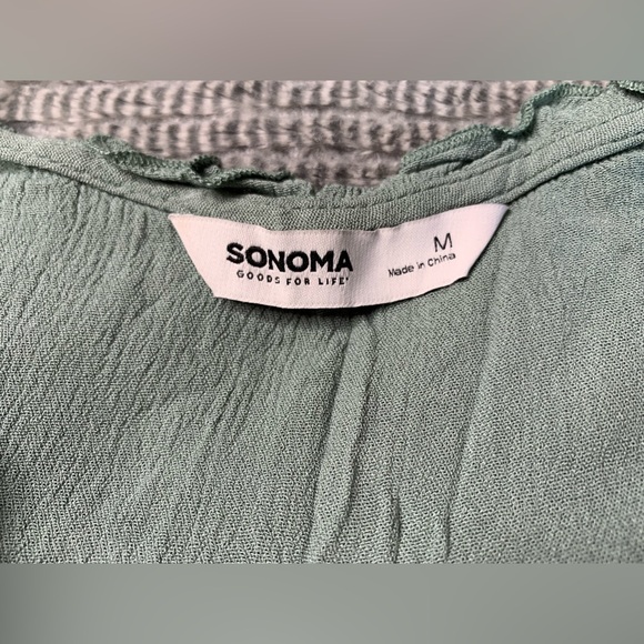 Sonoma Women’s Gauze Eyelet Tiered Maxi Dress size medium - Picture 11 of 14